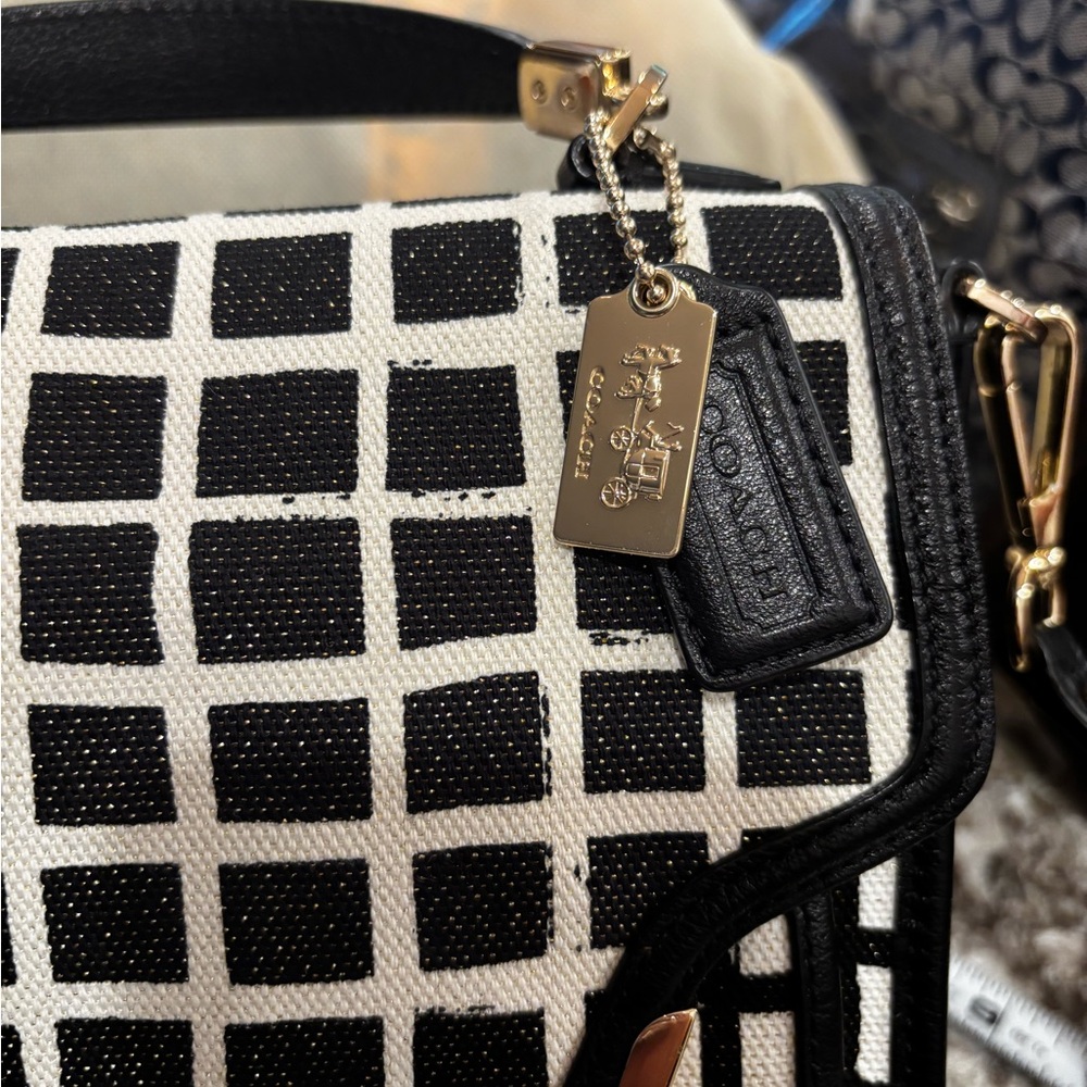 Coach Checkered Crossbody Bag - Picture 6 of 10